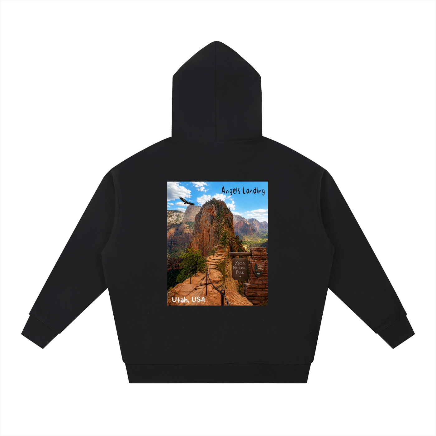 Angels Landing   |  I did'um National Parks Collection |  Essential Heavyweight Hoodie