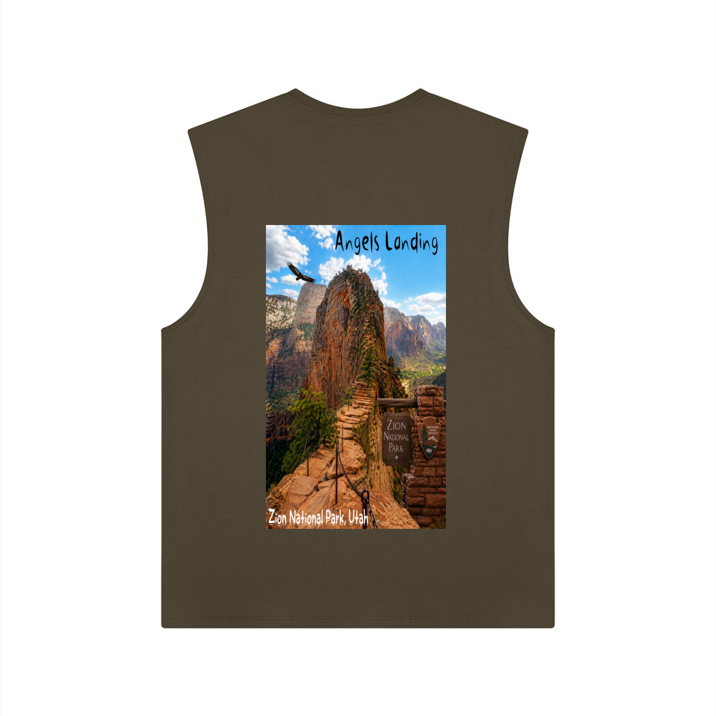 Angels Landing  |  I did'um National parks collection  |   Men's performance tank top
