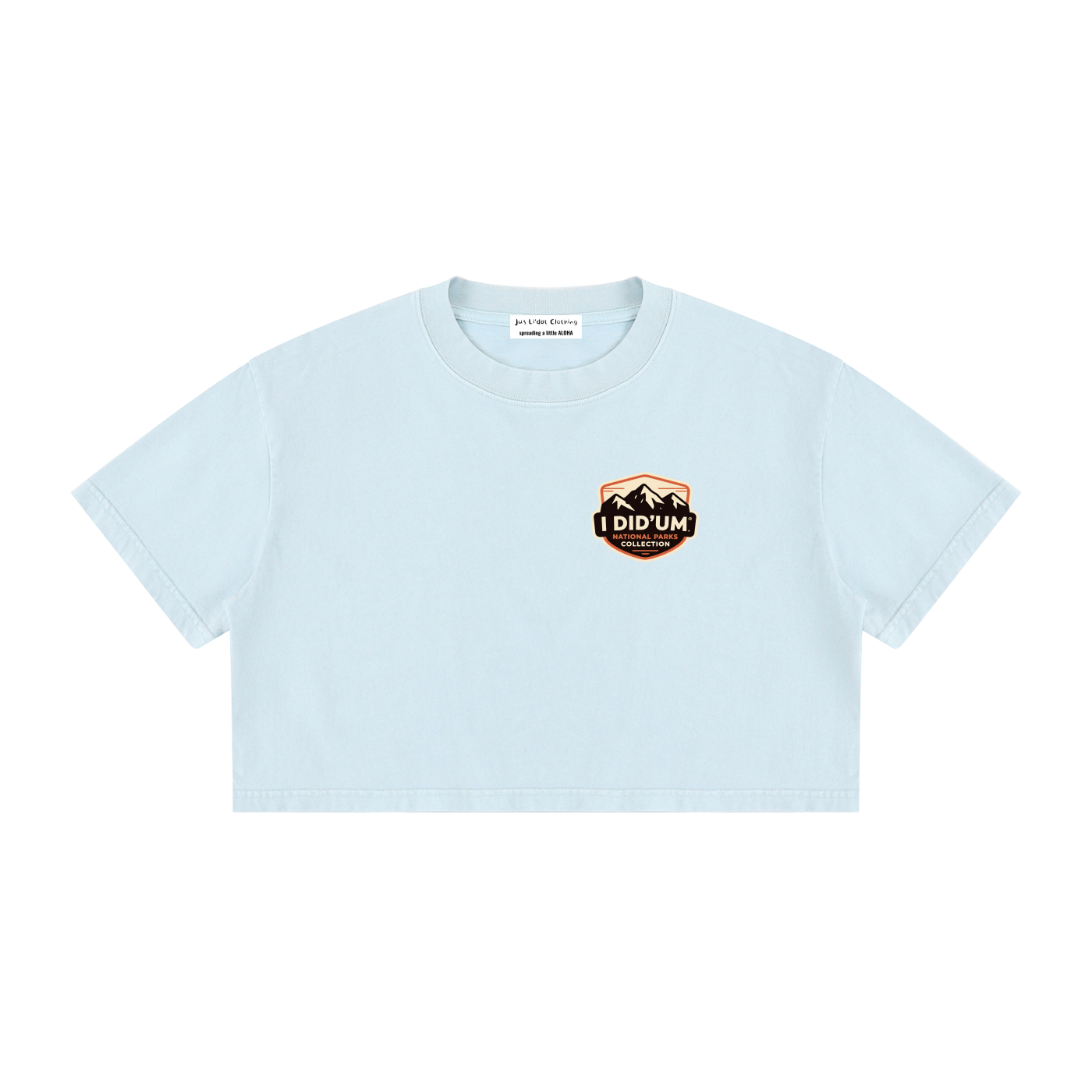 The Narrows  |  I did'um National Parks Collection  |  Women's Mineral Wash Cotton Crop T-Shirt