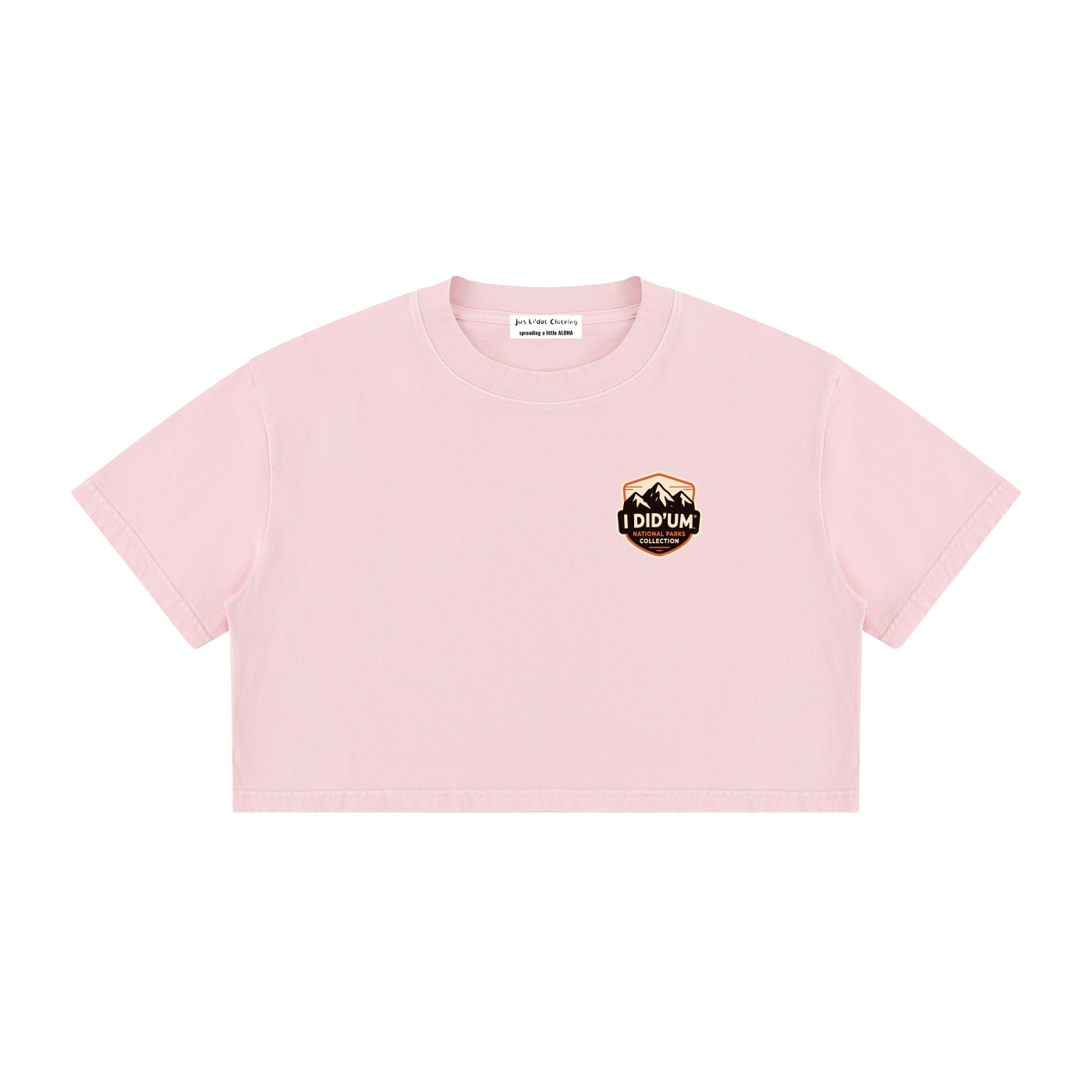 Angels Landing  |  I did'um National Parks Collection  |   Women's Mineral Wash Cotton Crop T-Shirt