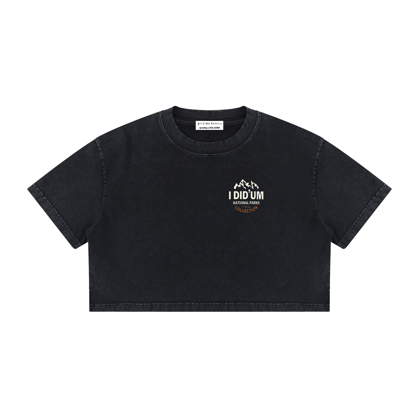 The Narrows  |  I did'um National Parks Collection  |  Women's Mineral Wash Cotton Crop T-Shirt