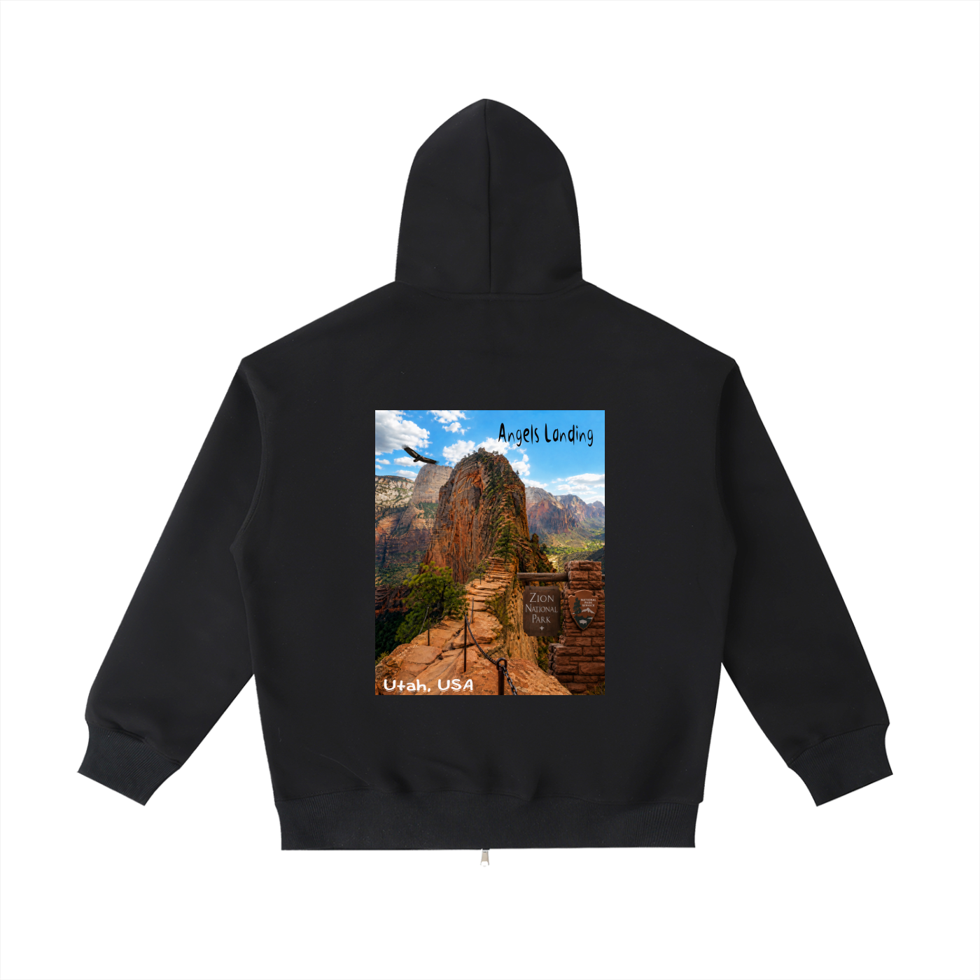 Angels Landing "I did'um" National Parks Collection  | Unisex Heavyweight Pocket Hoodie