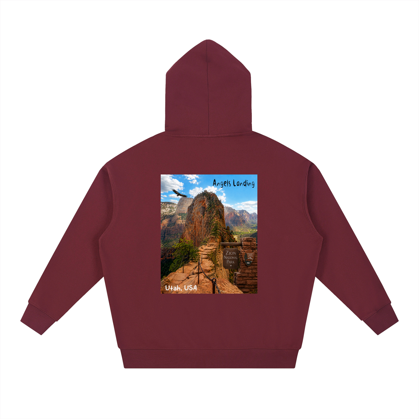 Angels Landing   |  I did'um National Parks Collection |  Essential Heavyweight Hoodie