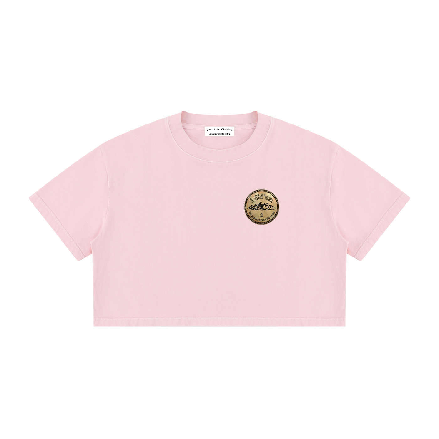 Angels Landing  |  I did'um National Parks Collection  |   Women's Mineral Wash Cotton Crop T-Shirt