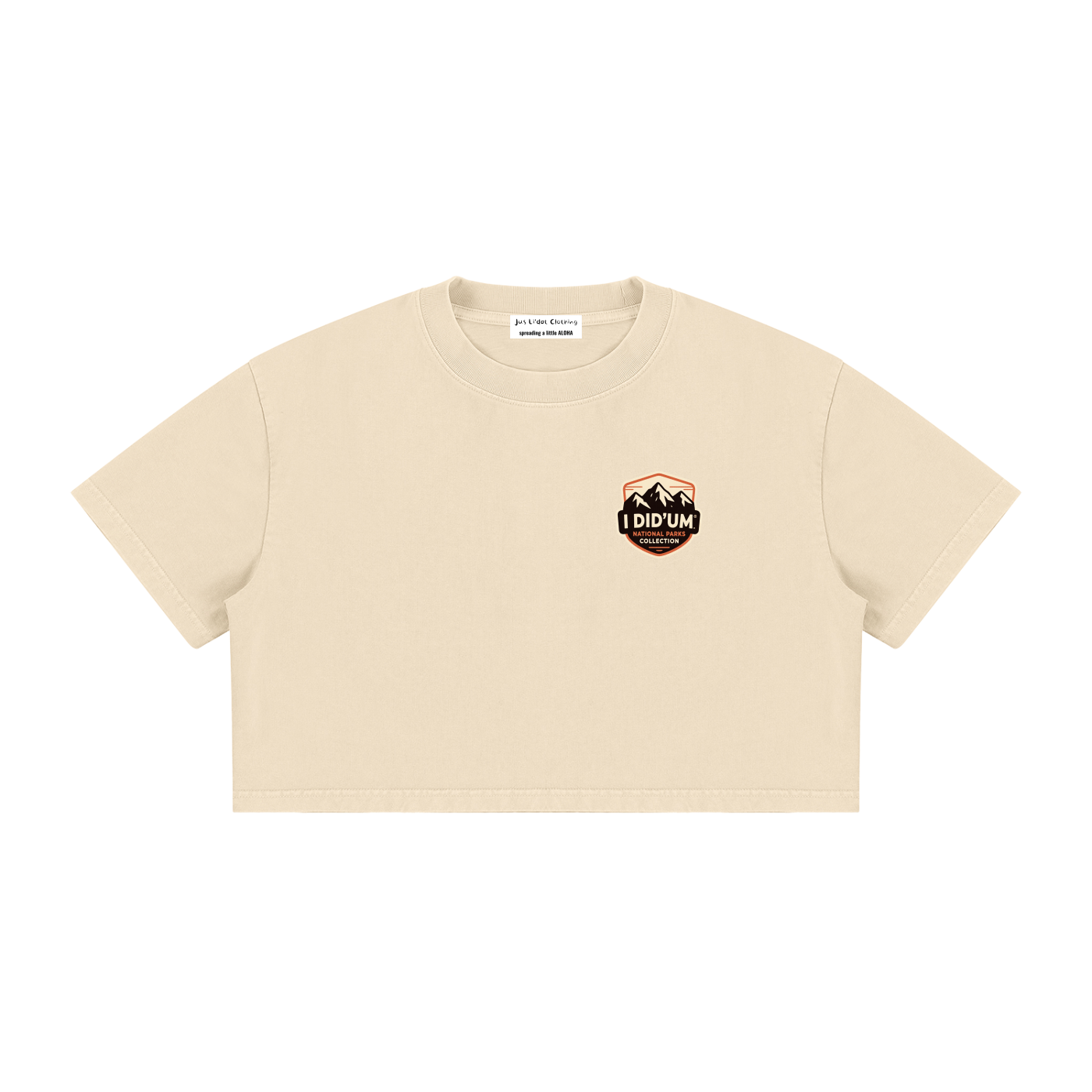 Angels Landing  |  I did'um National Parks Collection  |   Women's Mineral Wash Cotton Crop T-Shirt