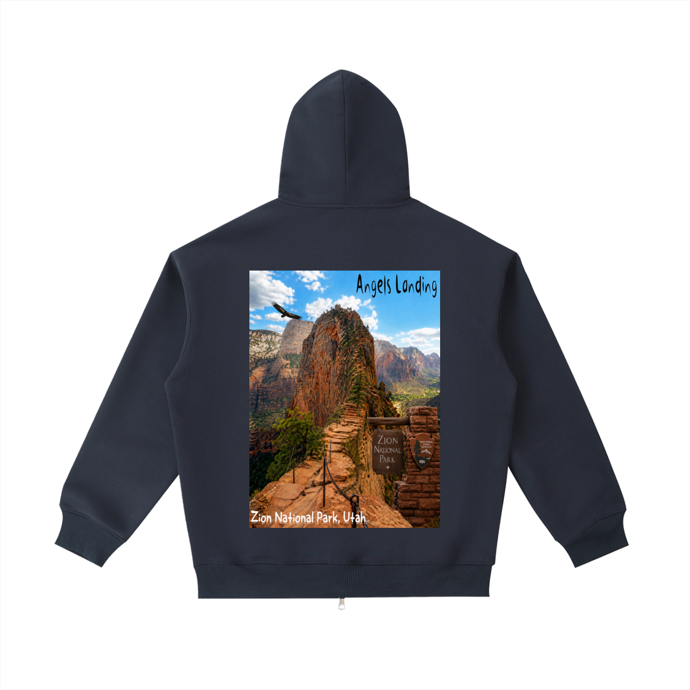 Angels Landing "I did'um" National Parks Collection  | Unisex Heavyweight Pocket Hoodie