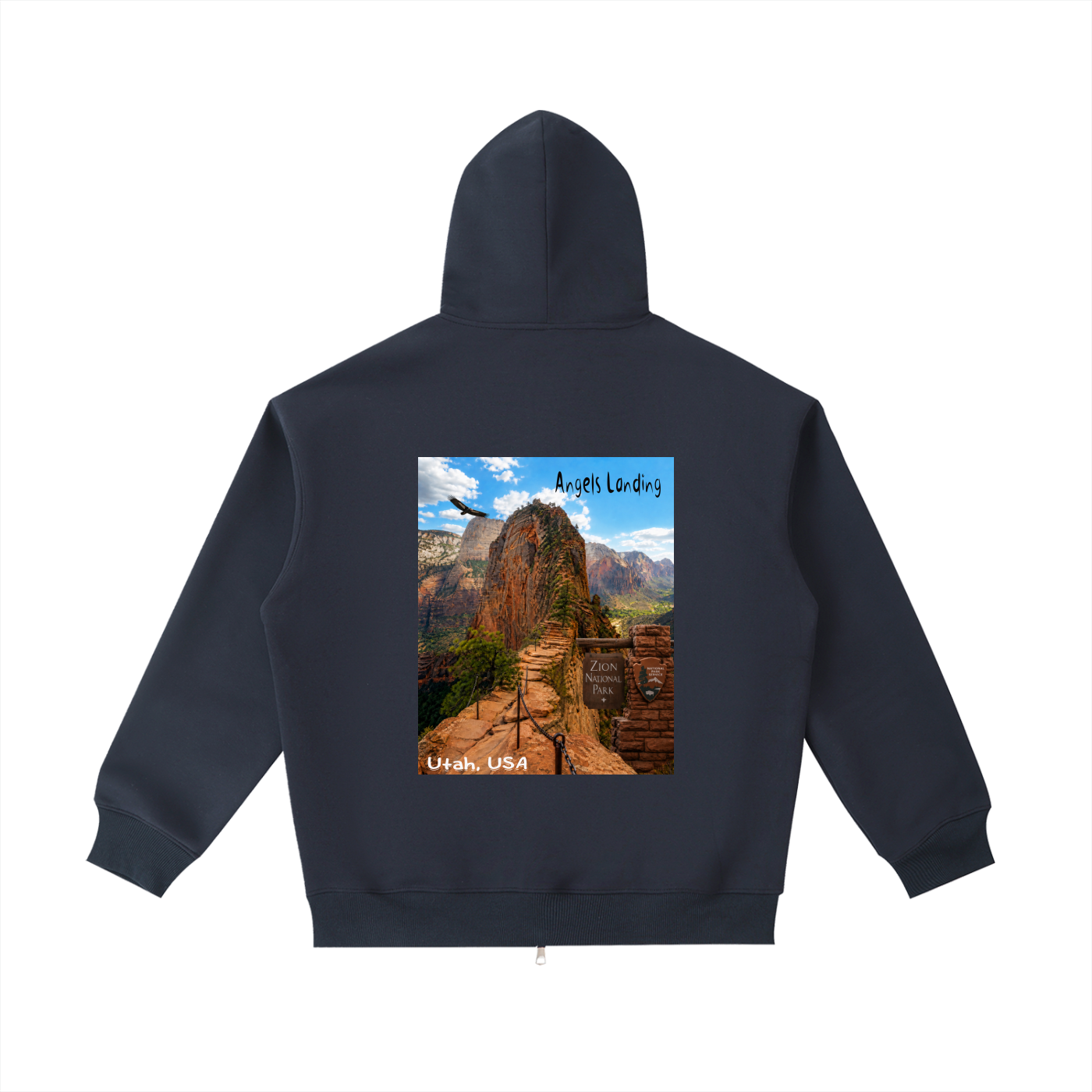 Angels Landing "I did'um" National Parks Collection  | Unisex Heavyweight Pocket Hoodie