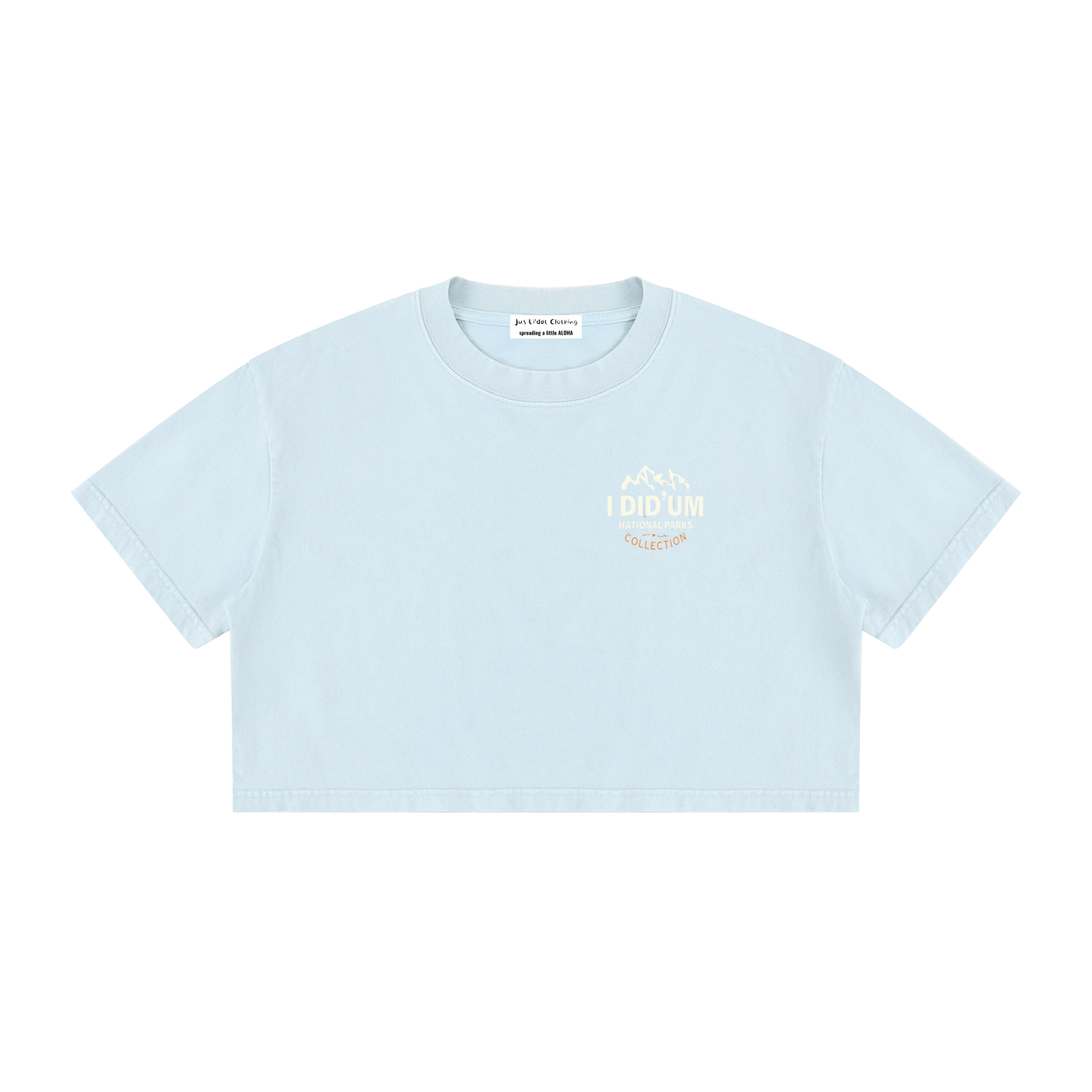 Angels Landing  |  I did'um National Parks Collection  |   Women's Mineral Wash Cotton Crop T-Shirt