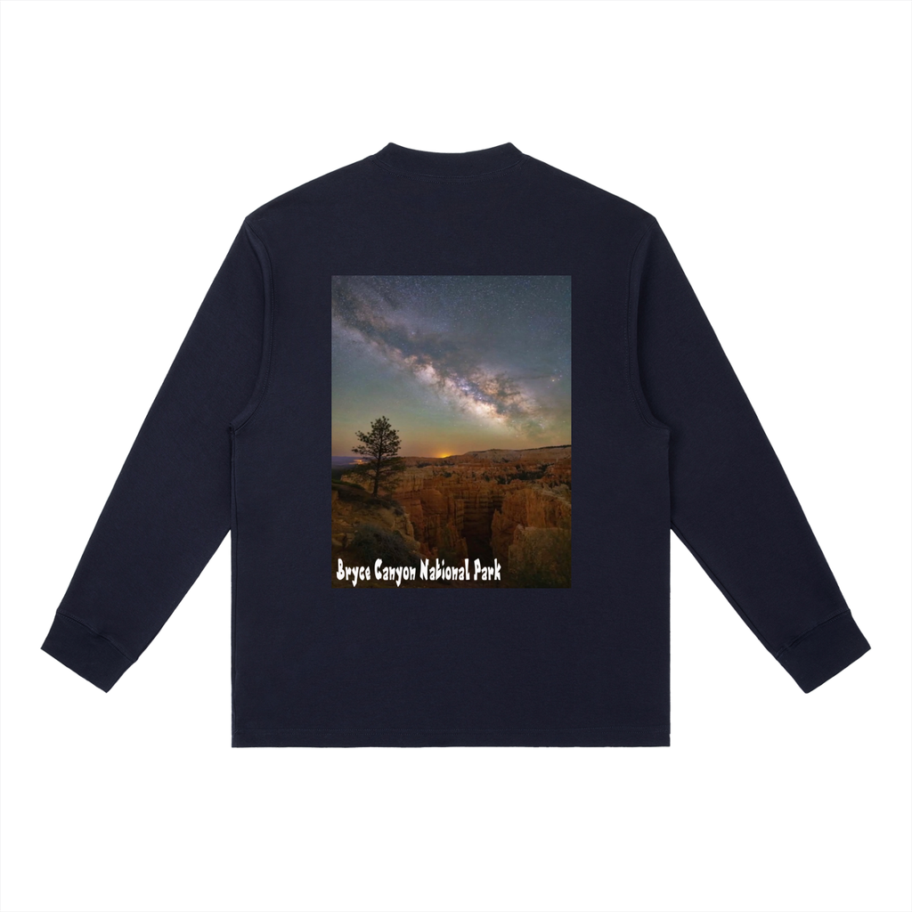 Bryce Canyon Milky Way Long Sleeve T Shirt  |   National Parks Dark Sky Collection