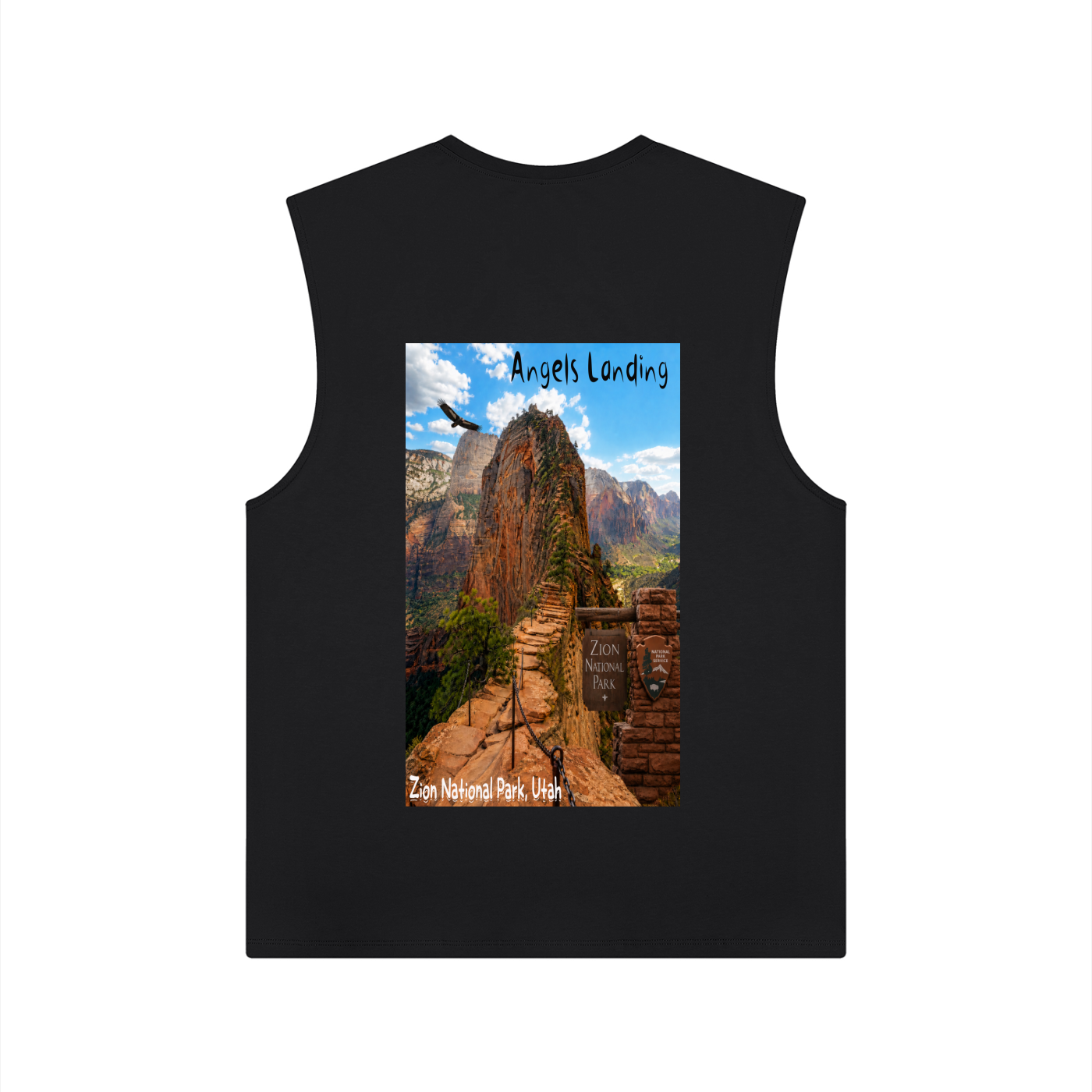 Angels Landing  |  I did'um National parks collection  |   Men's performance tank top