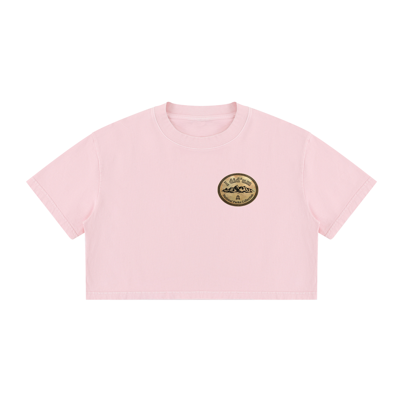 The Narrows  |  I did'um National Parks Collection  |  Women's Mineral Wash Cotton Crop T-Shirt