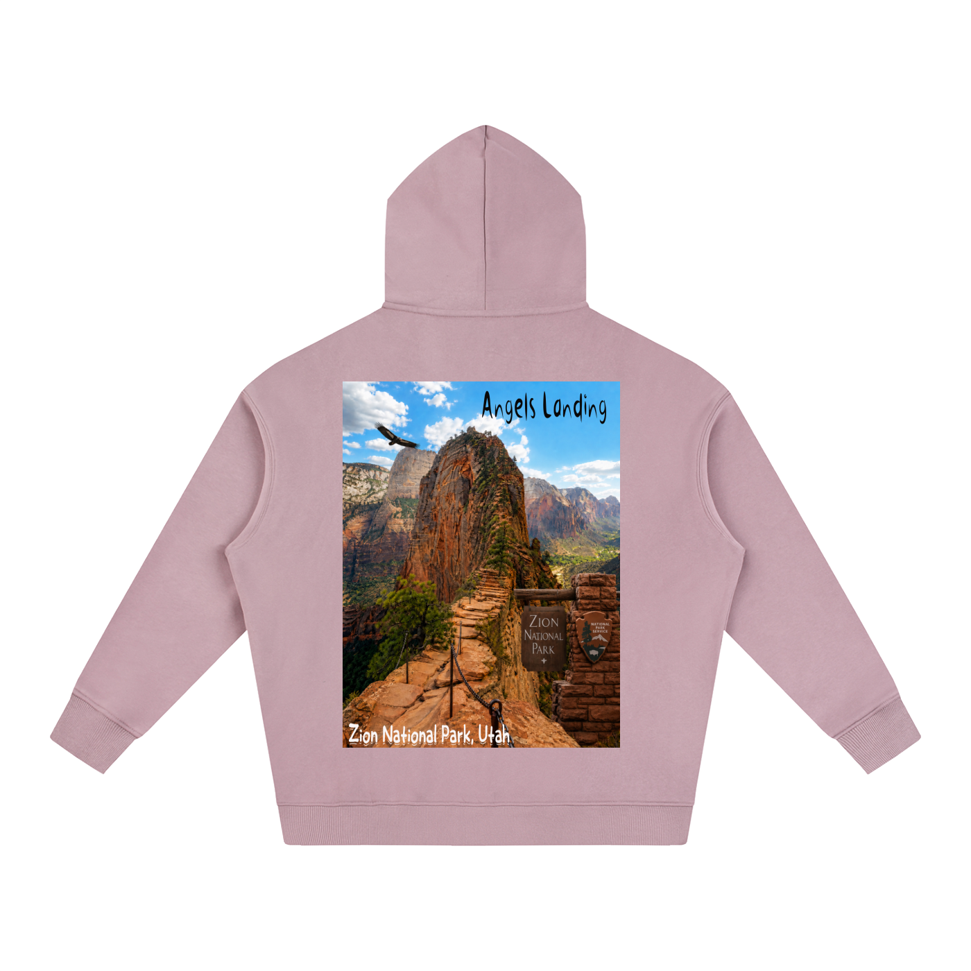 Angels Landing   |  I did'um National Parks Collection |  Oversize Fleeced Hoodie