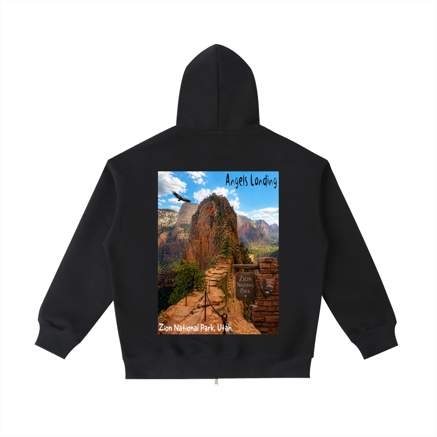 Angels Landing "I did'um" National Parks Collection  | Unisex Heavyweight Pocket Hoodie