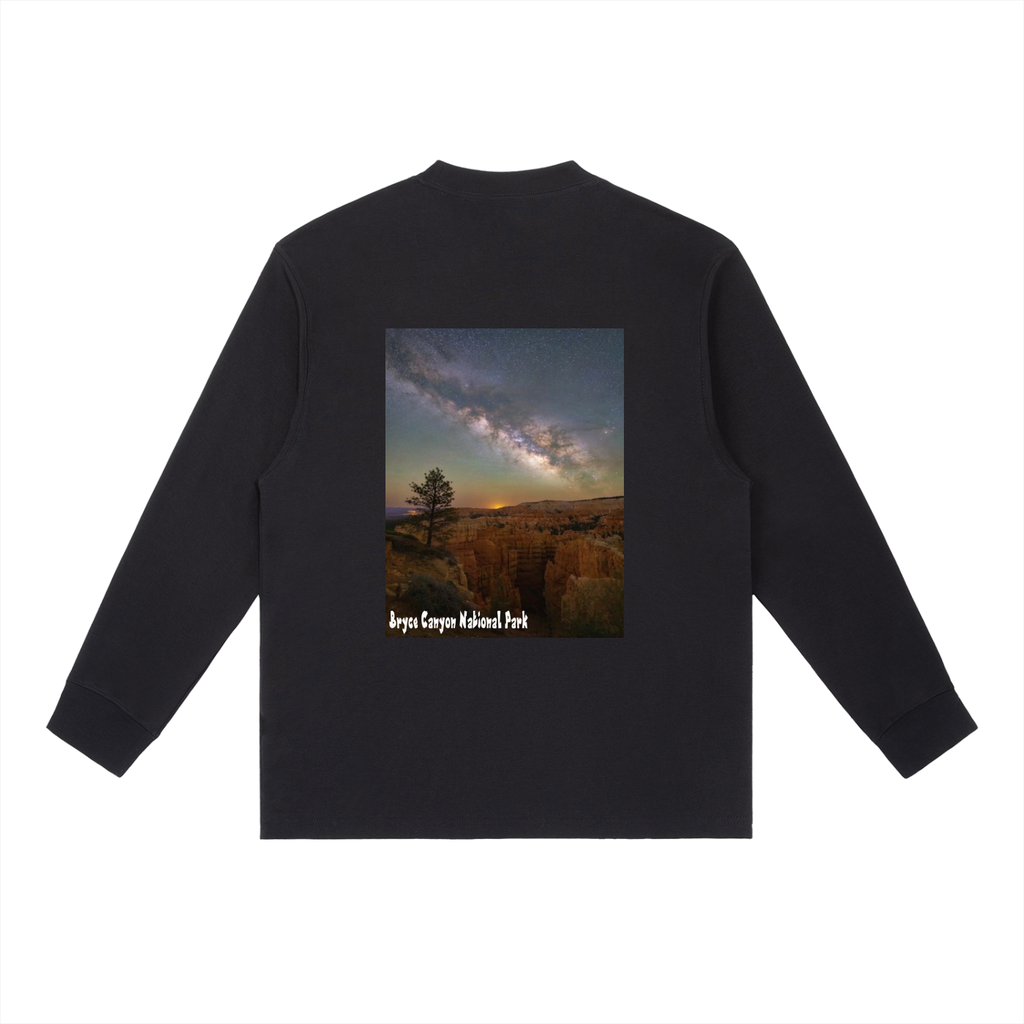 Bryce Canyon Milky Way Long Sleeve T Shirt  |   National Parks Dark Sky Collection