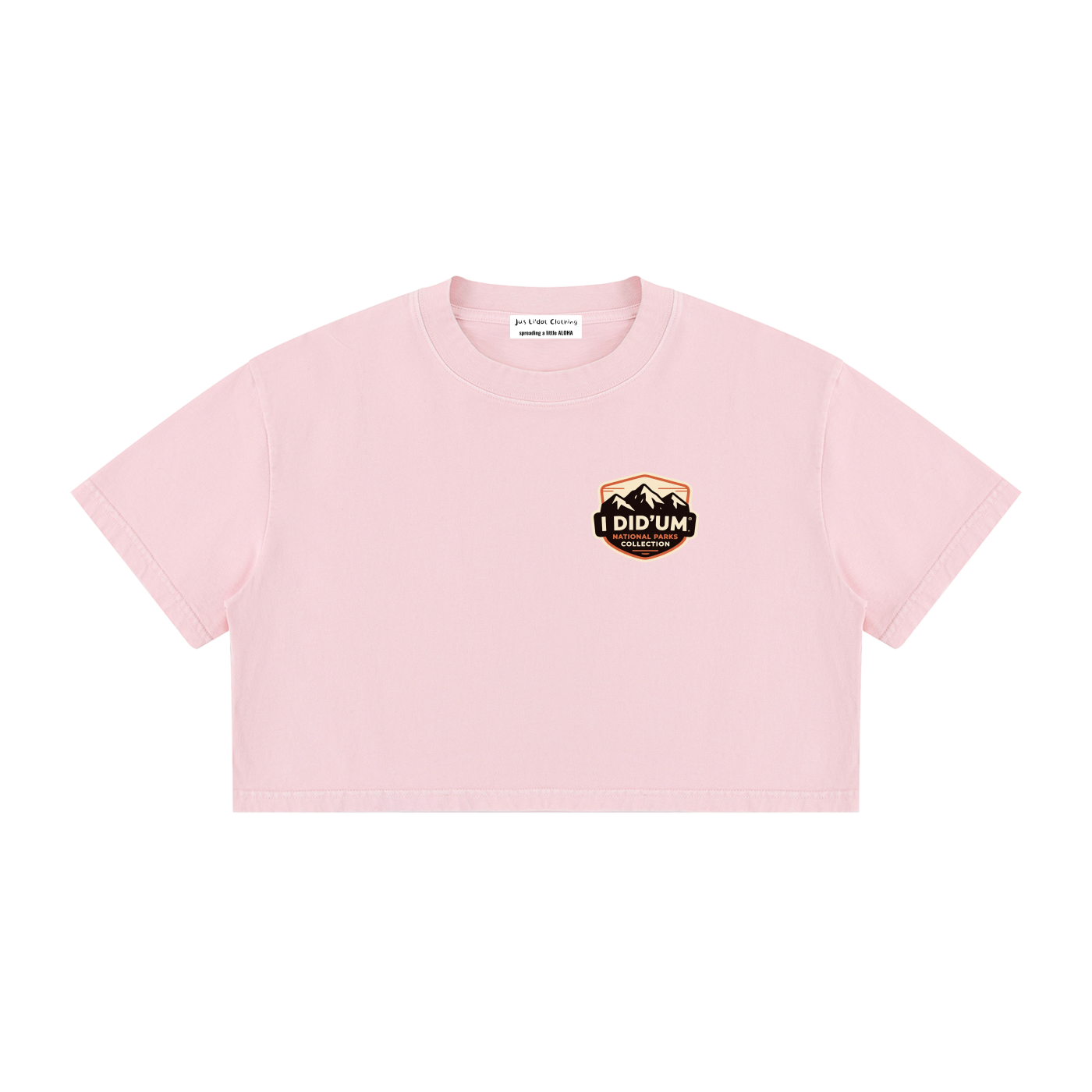 The Narrows  |  I did'um National Parks Collection  |  Women's Mineral Wash Cotton Crop T-Shirt