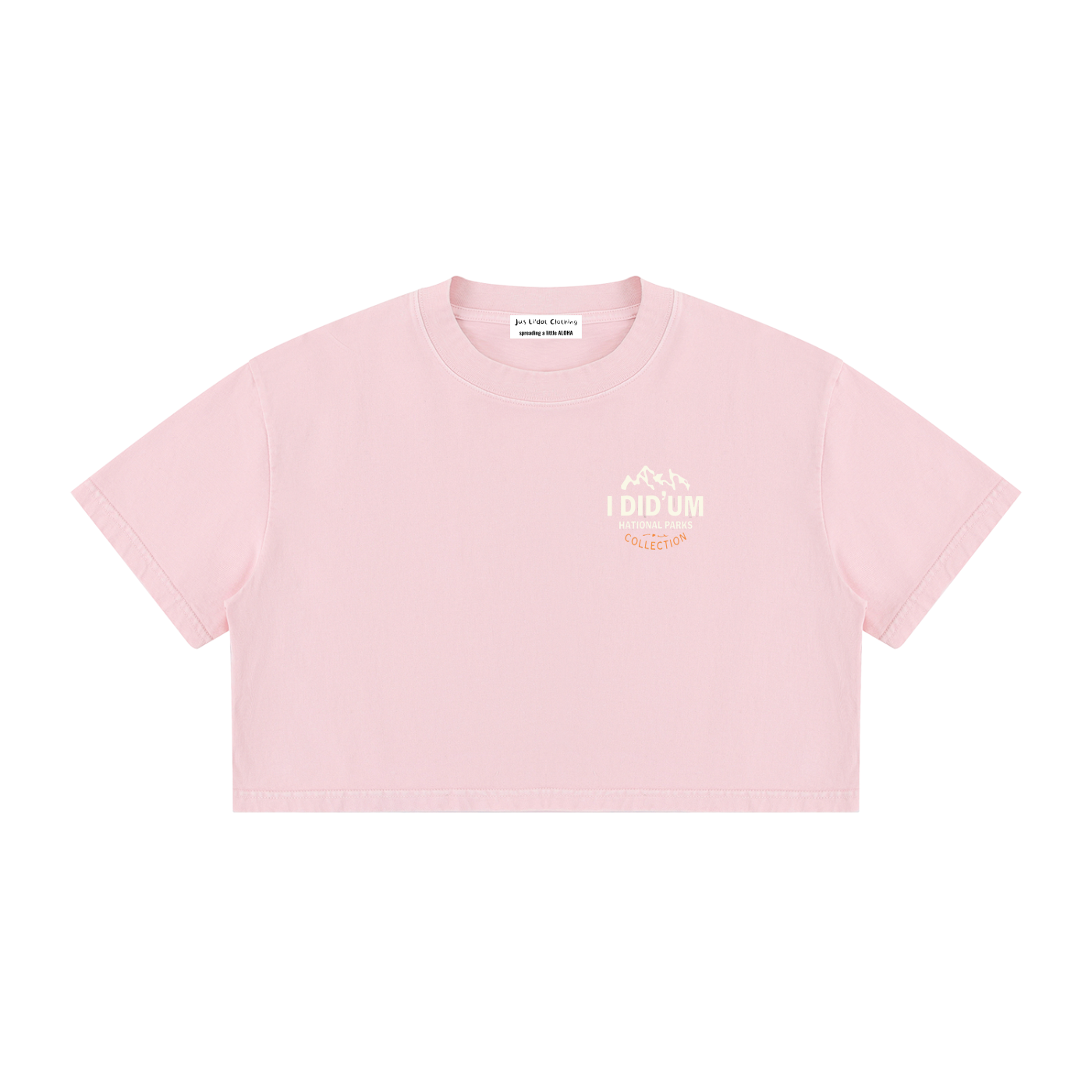 Angels Landing  |  I did'um National Parks Collection  |   Women's Mineral Wash Cotton Crop T-Shirt