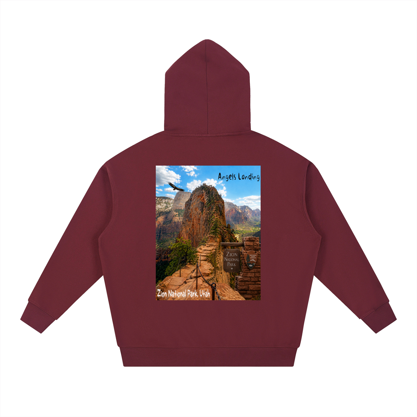 Angels Landing   |  I did'um National Parks Collection |  Essential Heavyweight Hoodie