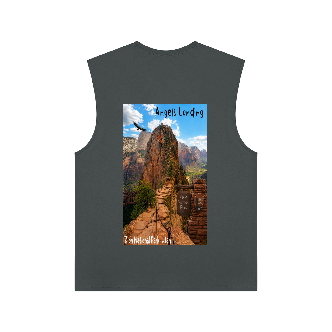 Angels Landing  |  I did'um National parks collection  |   Men's performance tank top