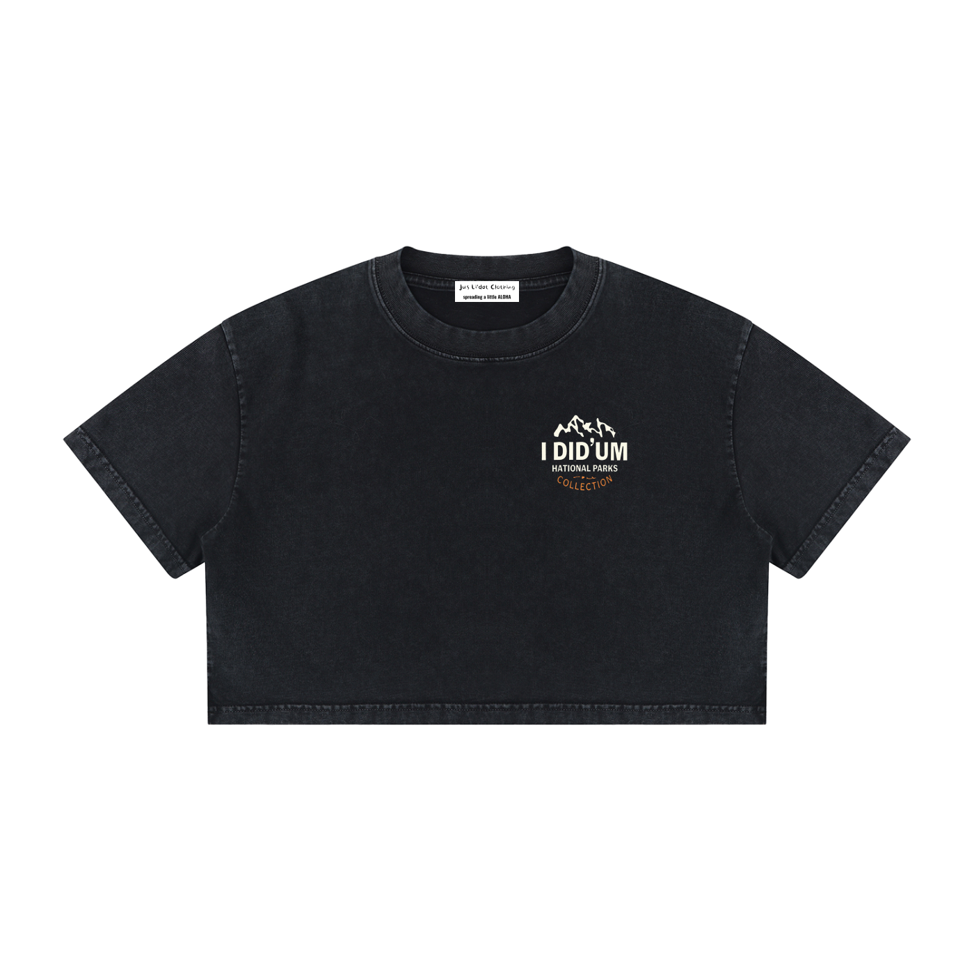 Angels Landing  |  I did'um National Parks Collection  |   Women's Mineral Wash Cotton Crop T-Shirt