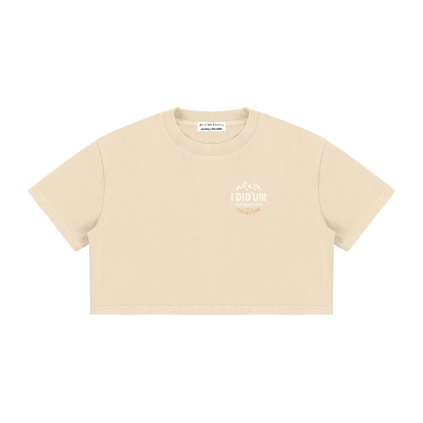 The Narrows  |  I did'um National Parks Collection  |  Women's Mineral Wash Cotton Crop T-Shirt