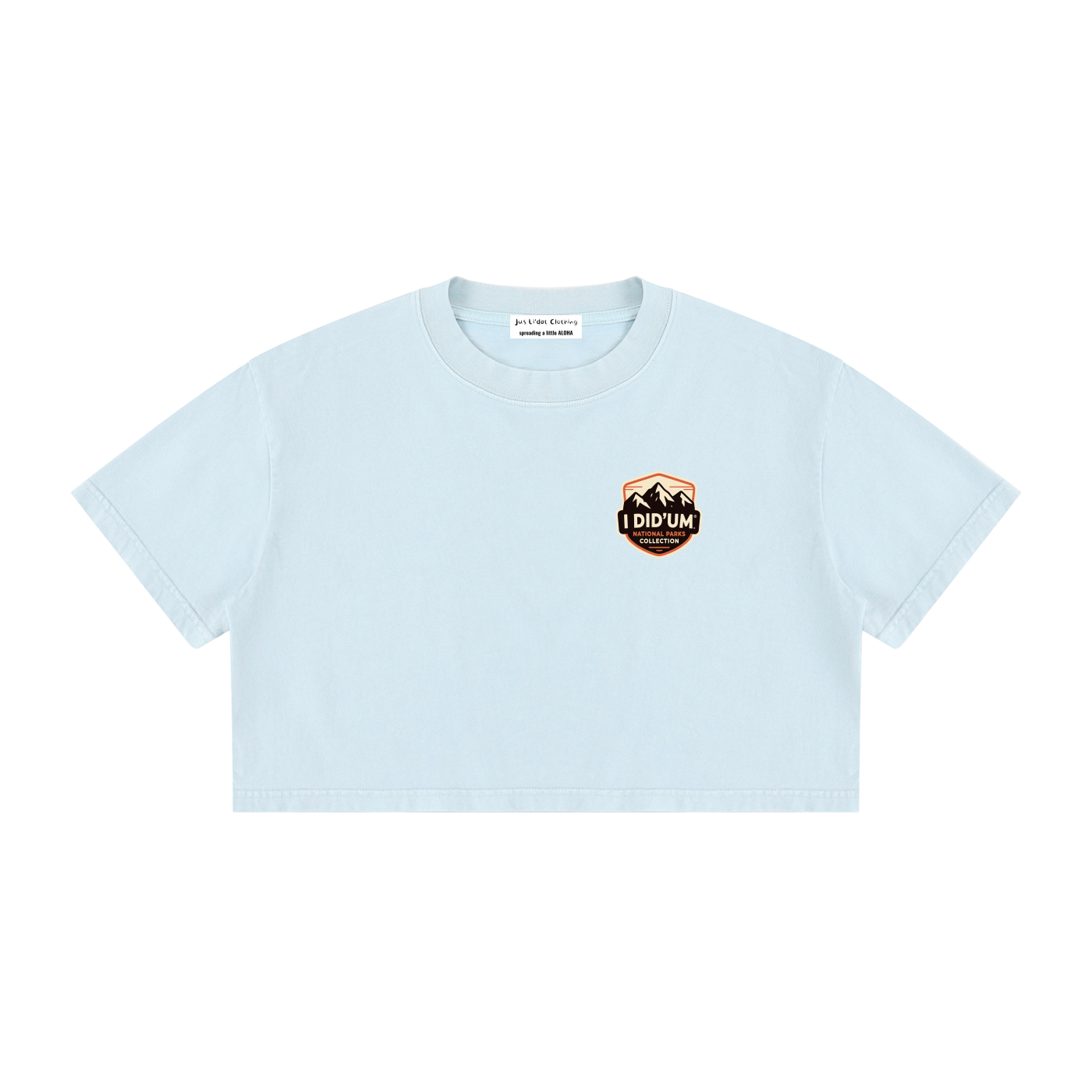 Angels Landing  |  I did'um National Parks Collection  |   Women's Mineral Wash Cotton Crop T-Shirt