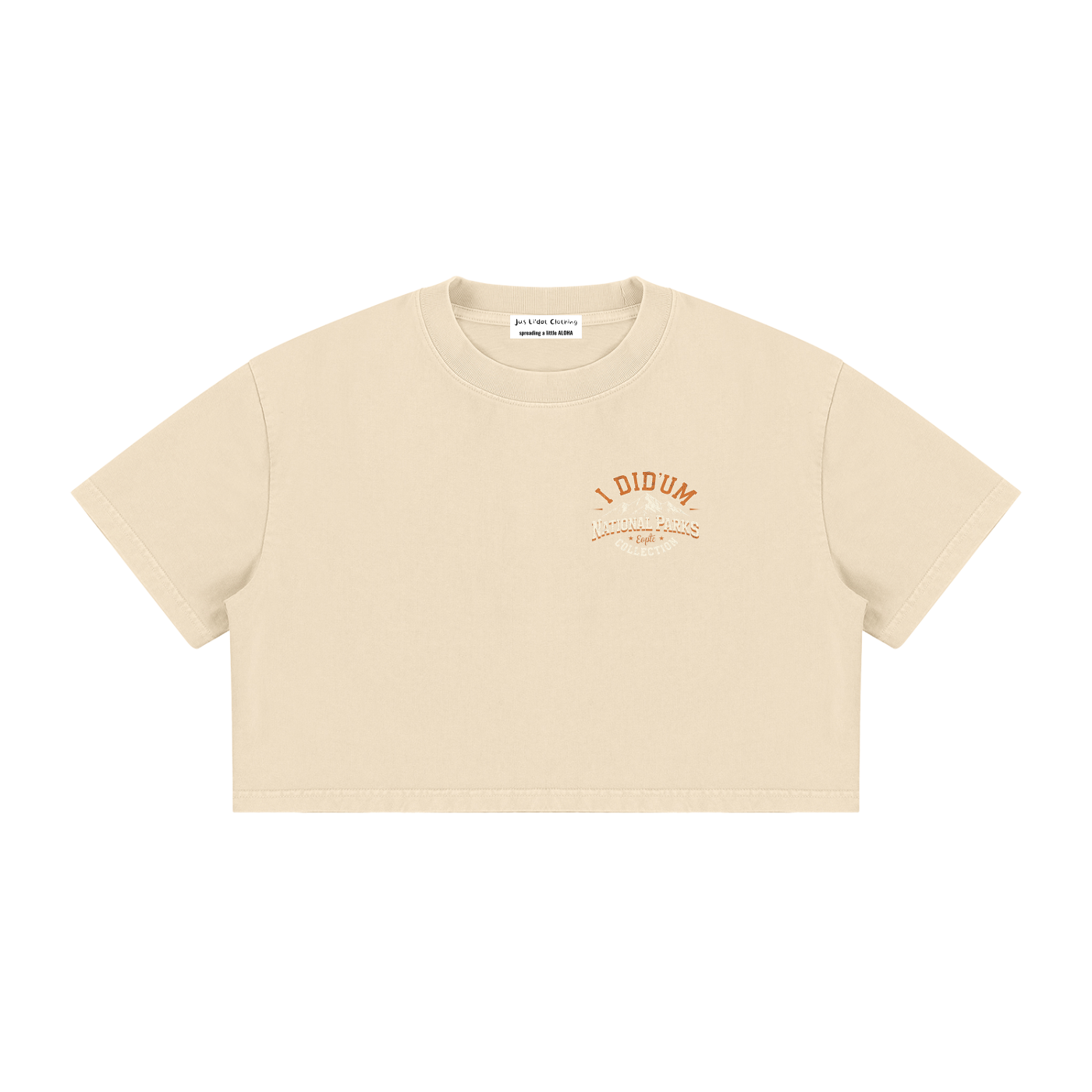 The Narrows  |  I did'um National Parks Collection  |  Women's Mineral Wash Cotton Crop T-Shirt