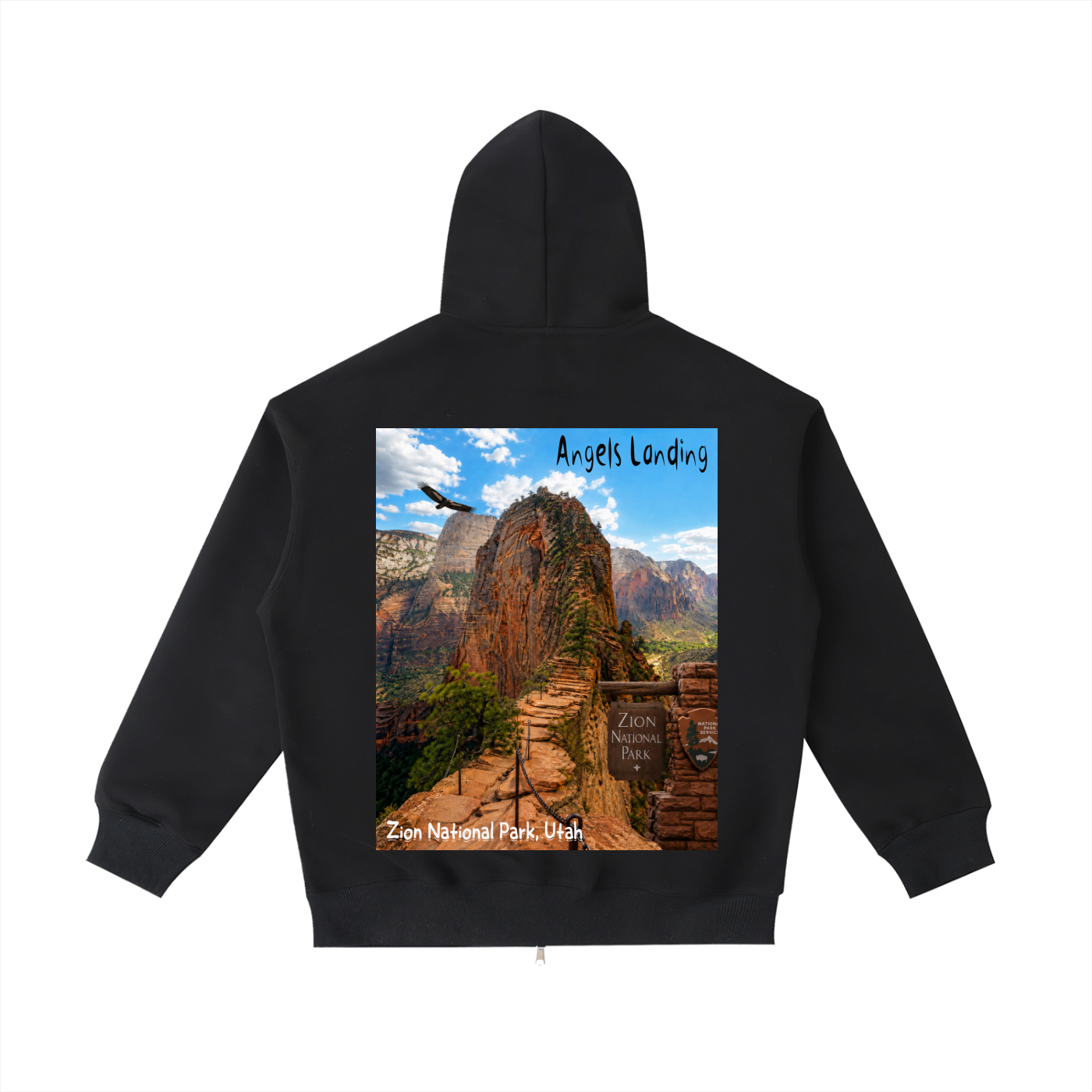 Angels Landing "I did'um" National Parks Collection  | Unisex Heavyweight Pocket Hoodie