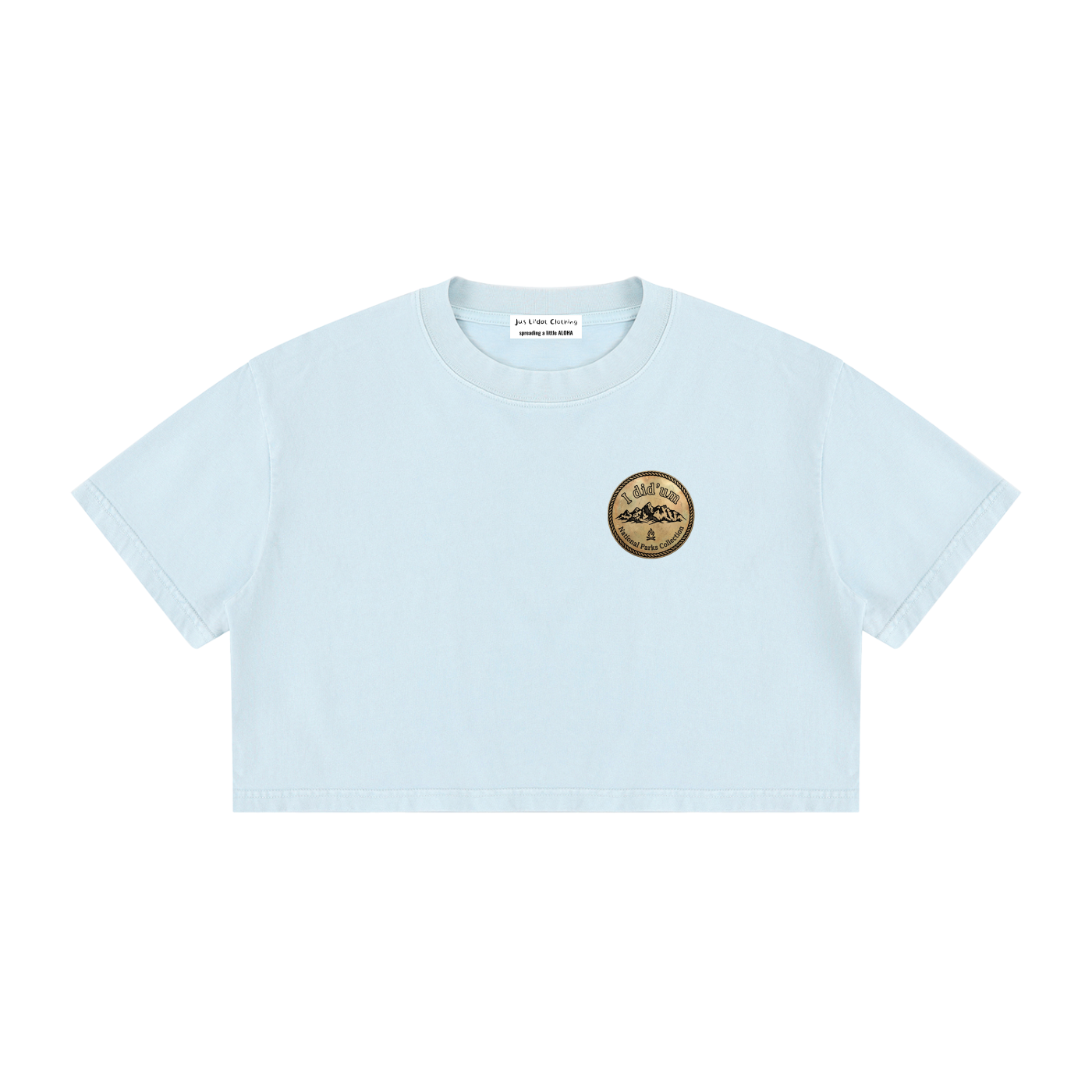 Angels Landing  |  I did'um National Parks Collection  |   Women's Mineral Wash Cotton Crop T-Shirt