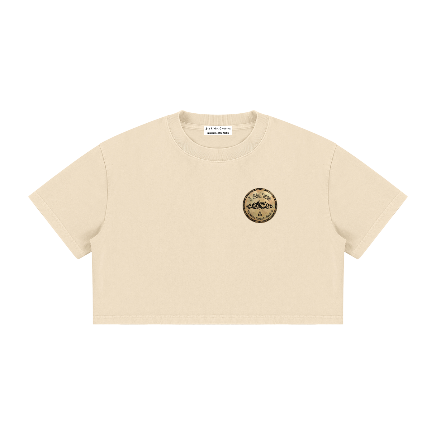 Angels Landing  |  I did'um National Parks Collection  |   Women's Mineral Wash Cotton Crop T-Shirt