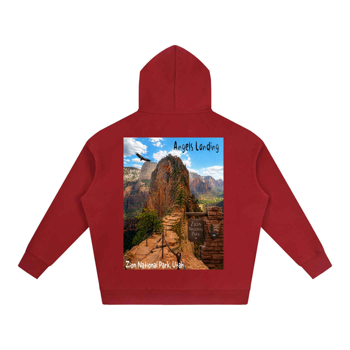 Angels Landing   |  I did'um National Parks Collection |  Oversize Fleeced Hoodie
